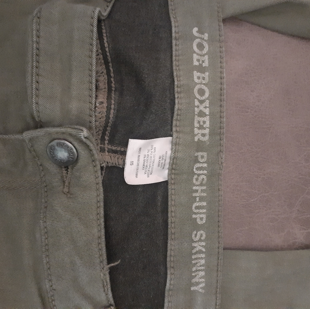 Joe boxer push up skinny size 15